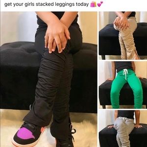Stacked leggings for girls